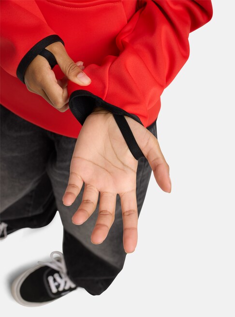 スノーボード ウェア バートン BURTON Crown Weatherproof Pullover Fleece Flame Scarlet キッズ 25-26 送料無料 日本正規品 予約商品 店頭受け取り可能
