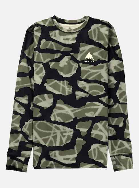BURTON バートン Men's Lightweight X Base Layer Crewneck 25-26 スノーボード アクセサリー True Black
