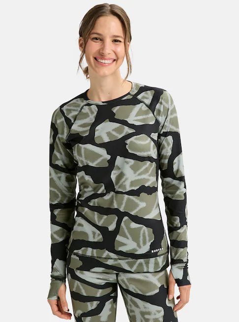 BURTON バートン Women's Lightweight X Crew 25-26 スノーボード アクセサリー Graffiti Camo