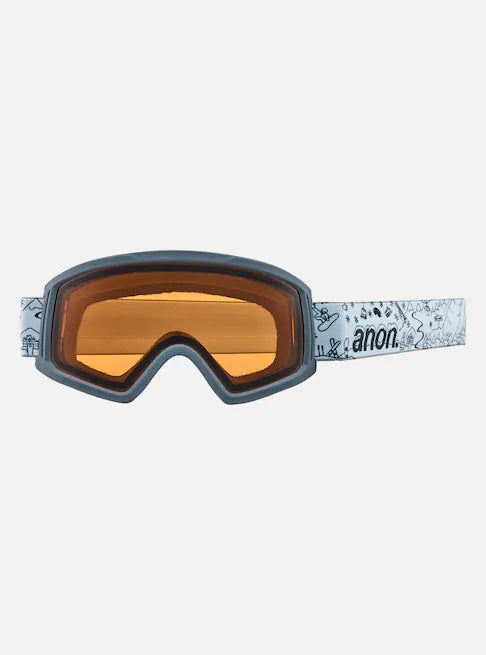 スノーボード ゴーグル ANON TRACKER 2.0 LOW BRIDGE Resort Doodles/Amber 24-25  送料無料