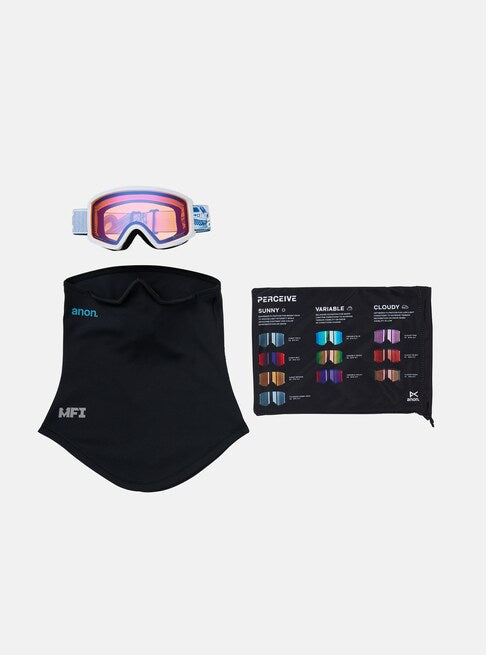 スノーボード ゴーグル アノン ANON Tracker 2.0 Goggles + MFI Face Mask Mountain Party/Blue Amber 25-26 送料無料 日本正規品 予約商品 店頭受け取り可能