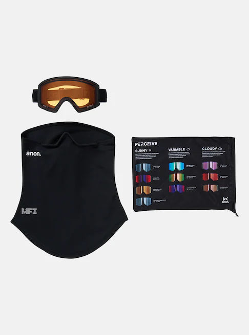 スノーボード ゴーグル アノン ANON Tracker 2.0 Goggles + MFI Face Mask Black/Amber 25-26 送料無料 日本正規品 予約商品 店頭受け取り可能