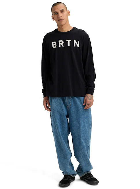 スノーボード ウェア バートン BURTON BRTN Long Sleeve T-Shirt True Black 25-26 送料無料 日本正規品 予約商品 店頭受け取り可能
