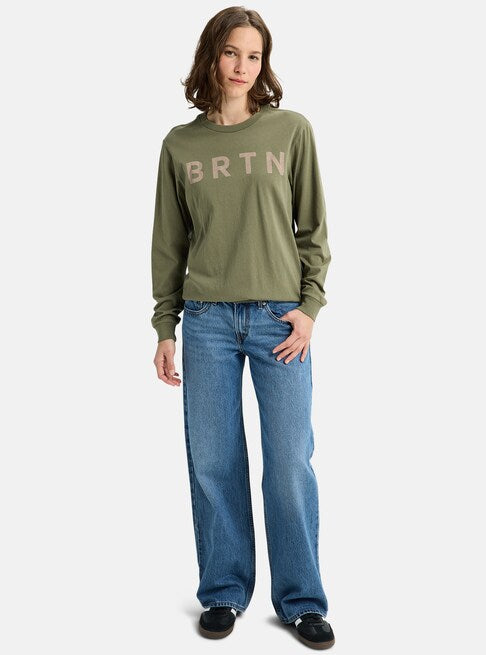 スノーボード ウェア バートン BURTON BRTN Long Sleeve T-Shirt Forest Moss 25-26 送料無料 日本正規品 予約商品 店頭受け取り可能
