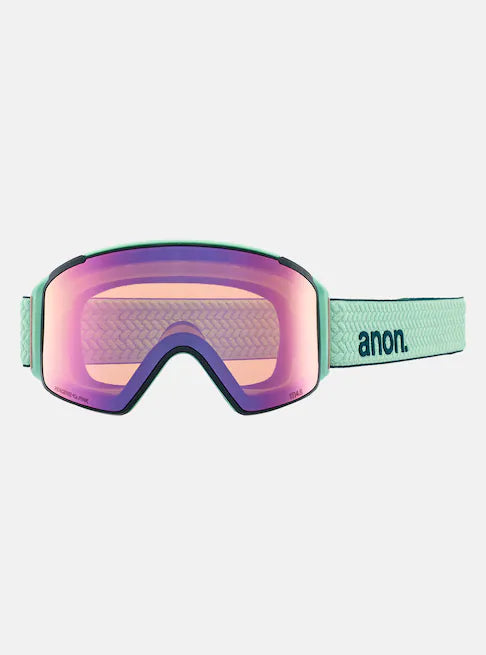 スノーボード ゴーグル ANON M4S CYLINDRICAL LOW BRIDGE Powder Mint/Perceive Variable Green 24-25  送料無料