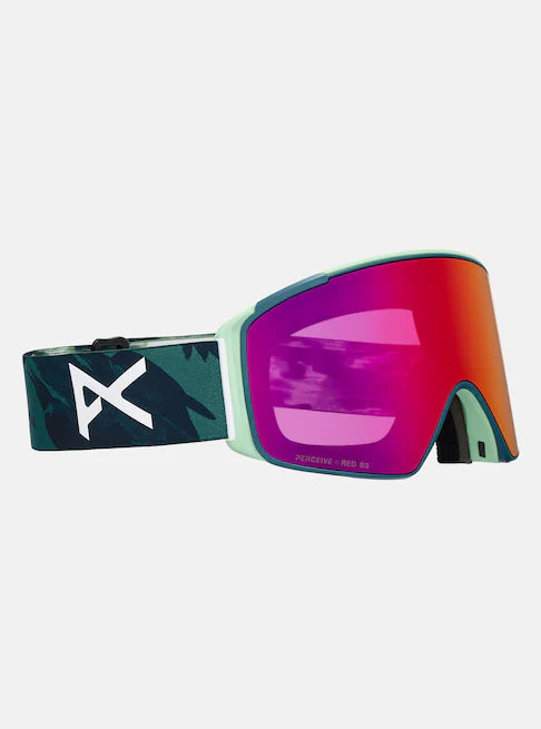 スノーボード ゴーグル アノン ANON M4S Goggles (Cylindrical) + MFI Face Family Tree/Perceive Sunny Red 25-26 送料無料 日本正規品 予約商品 店頭受け取り可能