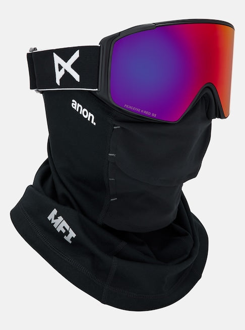 スノーボード ゴーグル アノン ANON M4S Goggles (Cylindrical) + MFI Face Black/Perceive Sunny Red 25-26 送料無料 日本正規品 予約商品 店頭受け取り可能