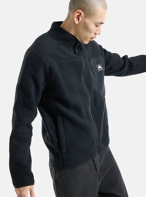 スノーボード ウェア バートン BURTON Cinder Full-Zip Fleece True Black 25-26 送料無料 日本正規品 予約商品 店頭受け取り可能