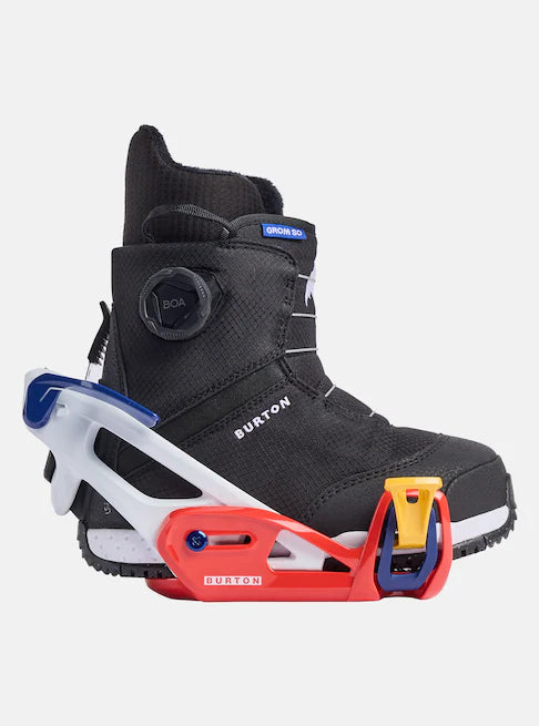 スノーボード バインディング バートン BURTON STEP ON GROM White/Multi 25-26 送料無料 日本正規品 予約商品 店頭受け取り可能