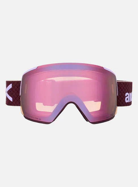 スノーボード ゴーグル アノン ANON M5 Goggles + Bonus Lens + MFI Face Mask Deep Cherry/Perceive Cloudy Pink 25-26 送料無料 日本正規品 予約商品 店頭受け取り可能