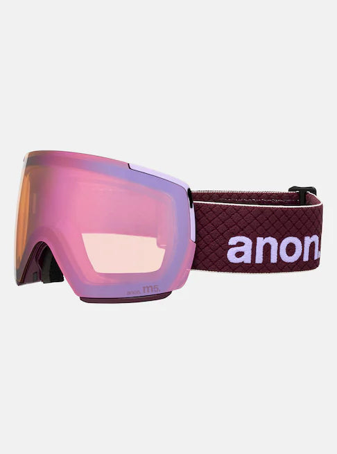 スノーボード ゴーグル アノン ANON M5 Goggles + Bonus Lens + MFI Face Mask Deep Cherry/Perceive Cloudy Pink 25-26 送料無料 日本正規品 予約商品 店頭受け取り可能