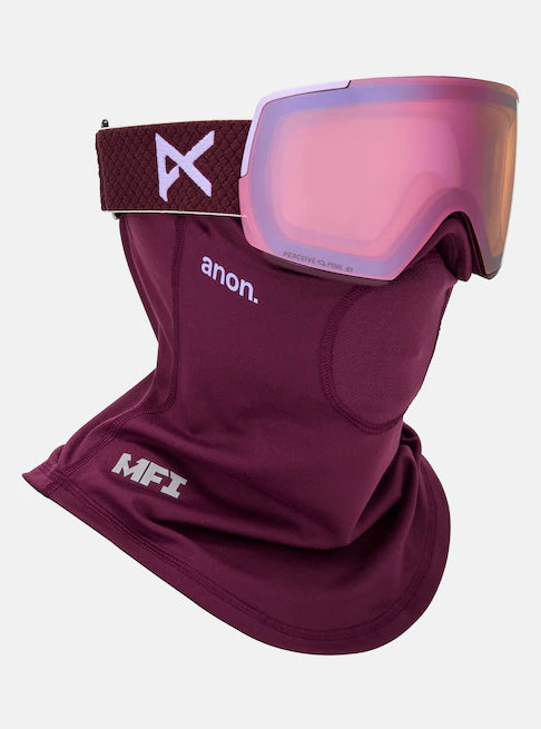 スノーボード ゴーグル アノン ANON M5 Goggles + Bonus Lens + MFI Face Mask Deep Cherry/Perceive Cloudy Pink 25-26 送料無料 日本正規品 予約商品 店頭受け取り可能