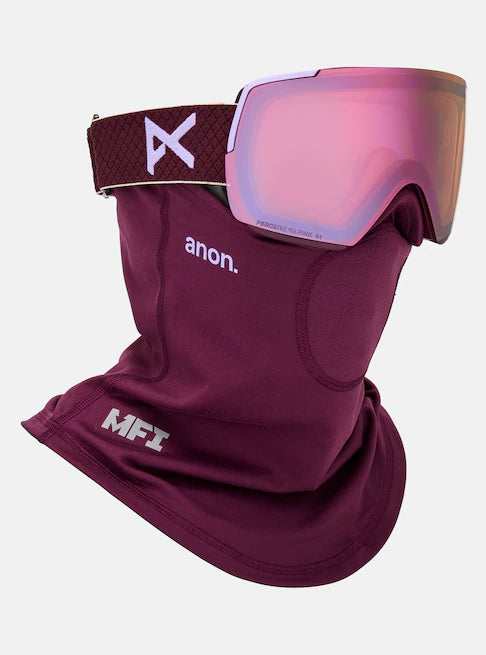 スノーボード ゴーグル アノン ANON M5S Goggle + Bonus Lens + MFI Face Mask Deep Cherry/Perceive Cloudy Pink 25-26 送料無料 日本正規品 予約商品 店頭受け取り可能