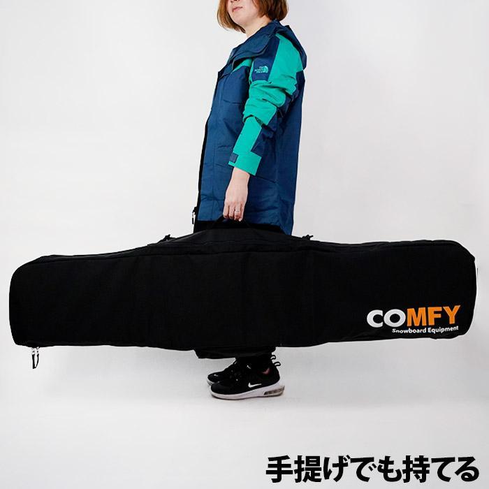 コーデュラ スノーボードケース コンフィ COMFY 3WAY CORDURA SIMPLE BOARD CASE Black ボードケース バッグ  オールインワン スノーボード専用