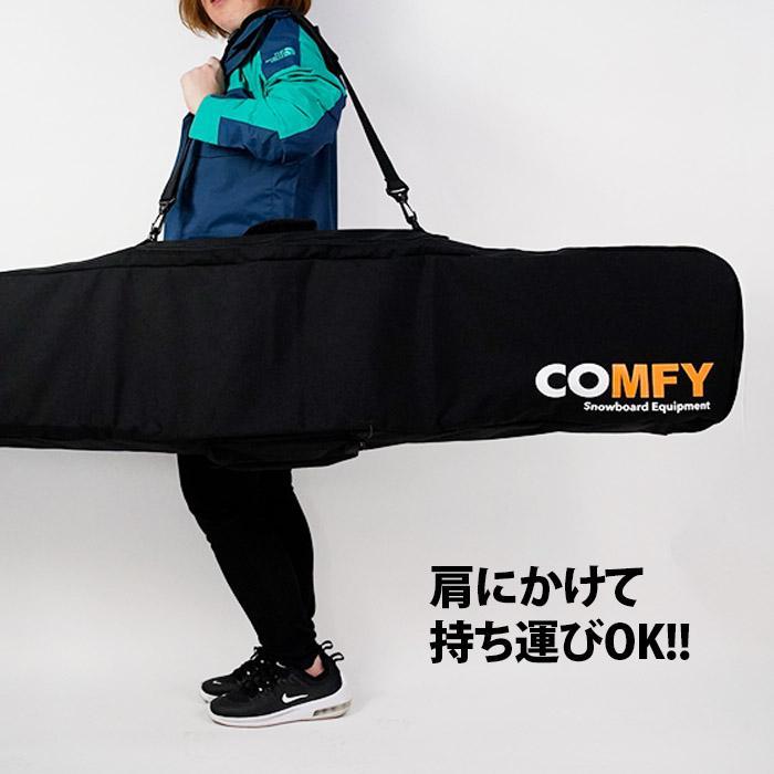 コーデュラ スノーボードケース コンフィ COMFY 3WAY CORDURA SIMPLE BOARD CASE Black ボードケース バッグ  オールインワン スノーボード専用