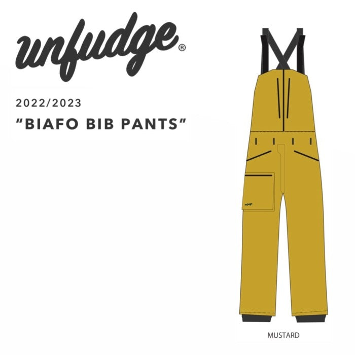 22-23 UNFUDGE BIAFO BIB PANTS スノーボード ウェア アンファッジ バックカントリー メンズ レディース ユニセックス