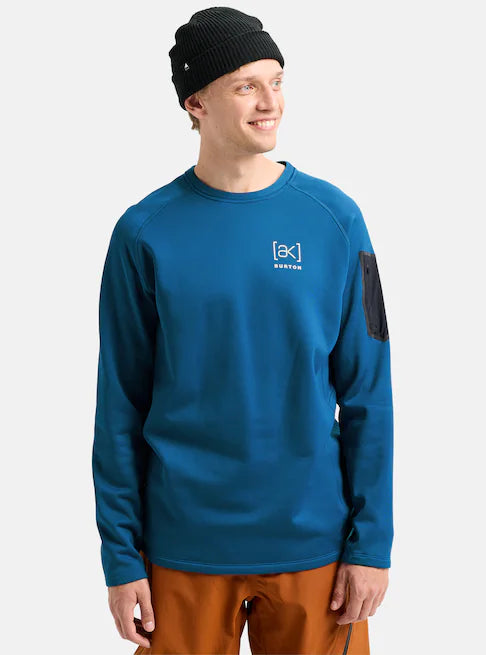 スノーボード ウェア バートン BURTON AK Baker Stretch Fleece Crew Blue Teal 25-26 送料無料 日本正規品 予約商品 店頭受け取り可能