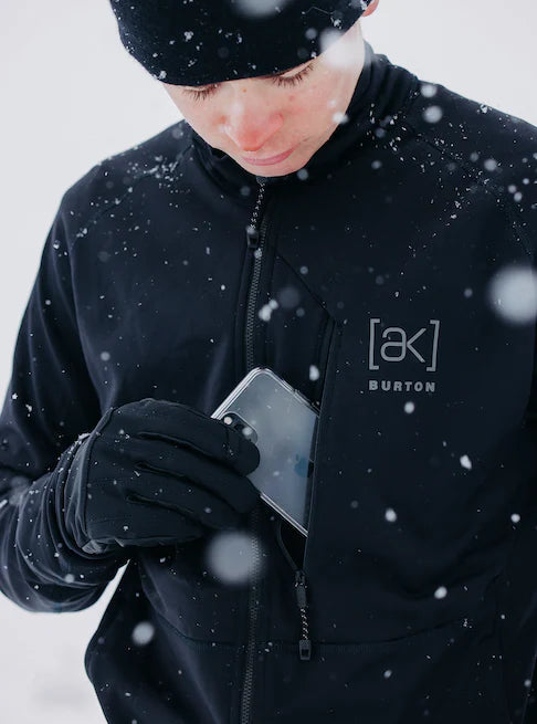 スノーボード ウェア バートン BURTON AK Baker Stretch Fleece Full-Zip True Black 25-26 送料無料 日本正規品 予約商品 店頭受け取り可能