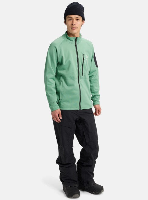 スノーボード ウェア バートン BURTON AK Baker Stretch Fleece Full-Zip Soft Sage 25-26 送料無料 日本正規品 予約商品 店頭受け取り可能