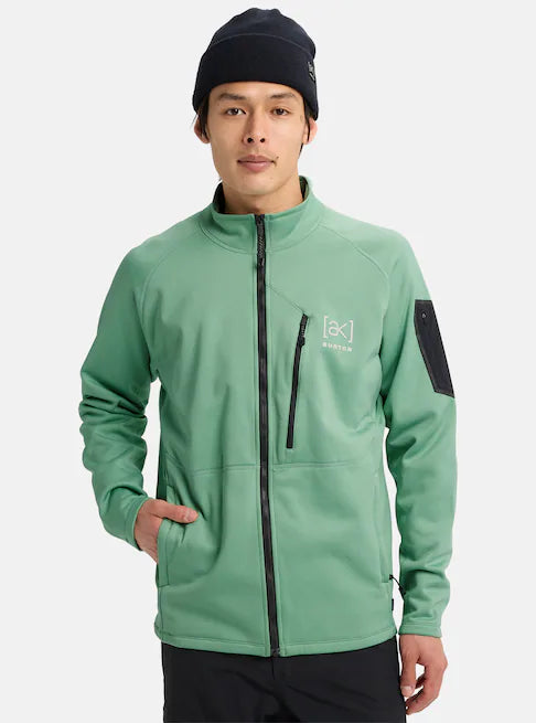 スノーボード ウェア バートン BURTON AK Baker Stretch Fleece Full-Zip Soft Sage 25-26 送料無料 日本正規品 予約商品 店頭受け取り可能
