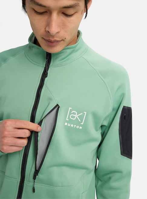 スノーボード ウェア バートン BURTON AK Baker Stretch Fleece Full-Zip Soft Sage 25-26 送料無料 日本正規品 予約商品 店頭受け取り可能