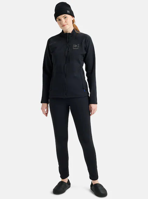 スノーボード ウェア バートン BURTON W AK Baker Stretch Fleece Full-Zip True Black 25-26 送料無料 日本正規品 予約商品 店頭受け取り可能