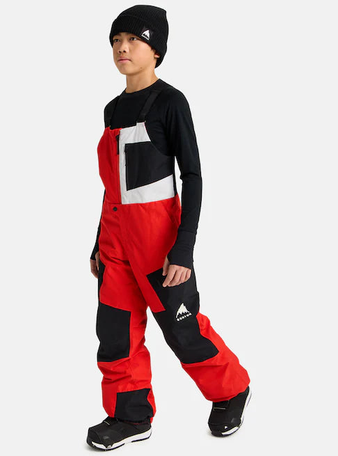 スノーボード ウェア バートン BURTON Powline GORE-TEX 2L Bib Pants Flame Scarlet / True Black キッズ 25-26 送料無料 日本正規品 予約商品 店頭受け取り可能
