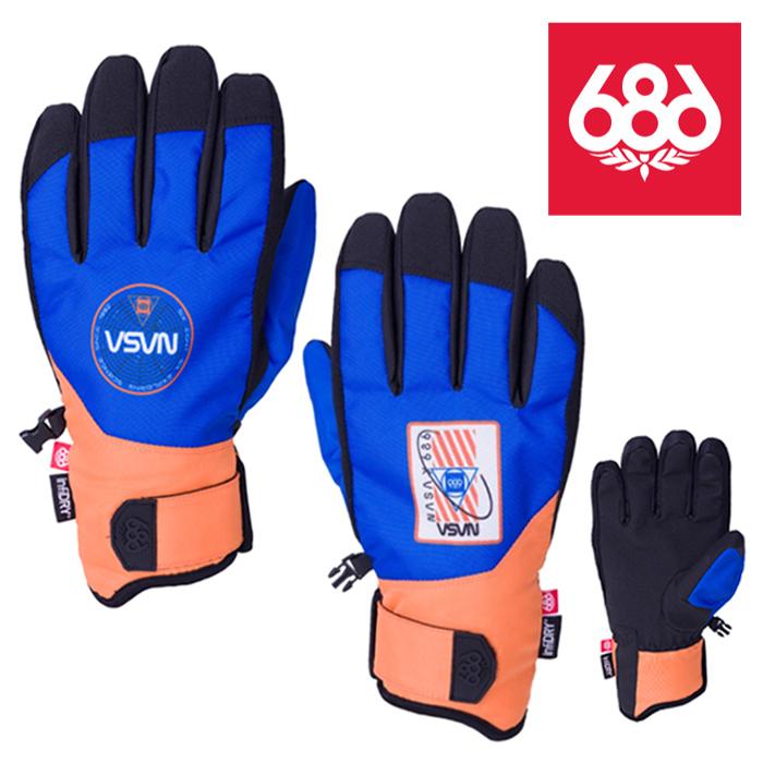 日本正規品 スノーボード グローブ シックスエイトシックス 23-24 686 PRIMER GLOVE Nasa Orange 手袋 スキー