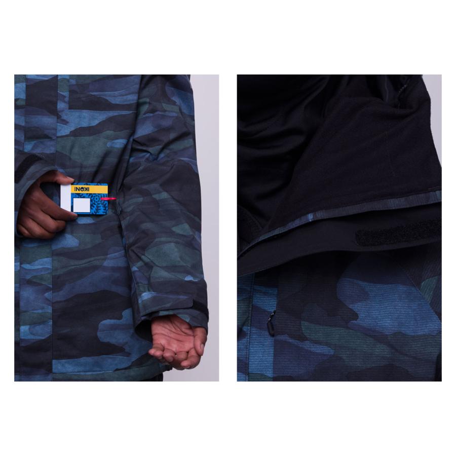 日本正規品 スノーボード ウェア シックスエイトシックス ジャケット 23-24 686 MEN'S GORE-TEX CORE SHELL JACKET Steel Blue Waterland Camo