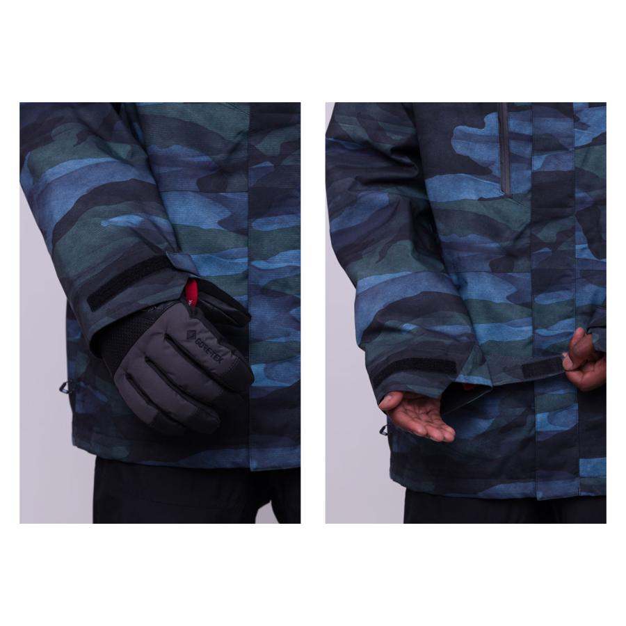 日本正規品 スノーボード ウェア シックスエイトシックス ジャケット 23-24 686 MEN'S GORE-TEX CORE SHELL JACKET Steel Blue Waterland Camo