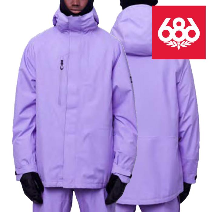 日本正規品 スノーボード ウェア シックスエイトシックス ジャケット 23-24 686 MEN'S GORE-TEX CORE SHELL JACKET Violet メンズ 男性 ゴアテックス