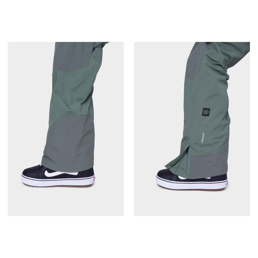 日本正規品 スノーボード ウェア シックスエイトシックス パンツ 23-24 686 MEN'S GORE-TEX STRETCH DISPATCH BIB Cypress Green ゴアテックス ビブパンツ