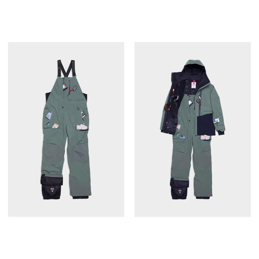 日本正規品 スノーボード ウェア シックスエイトシックス パンツ 23-24 686 MEN'S GORE-TEX STRETCH DISPATCH BIB Cypress Green ゴアテックス ビブパンツ