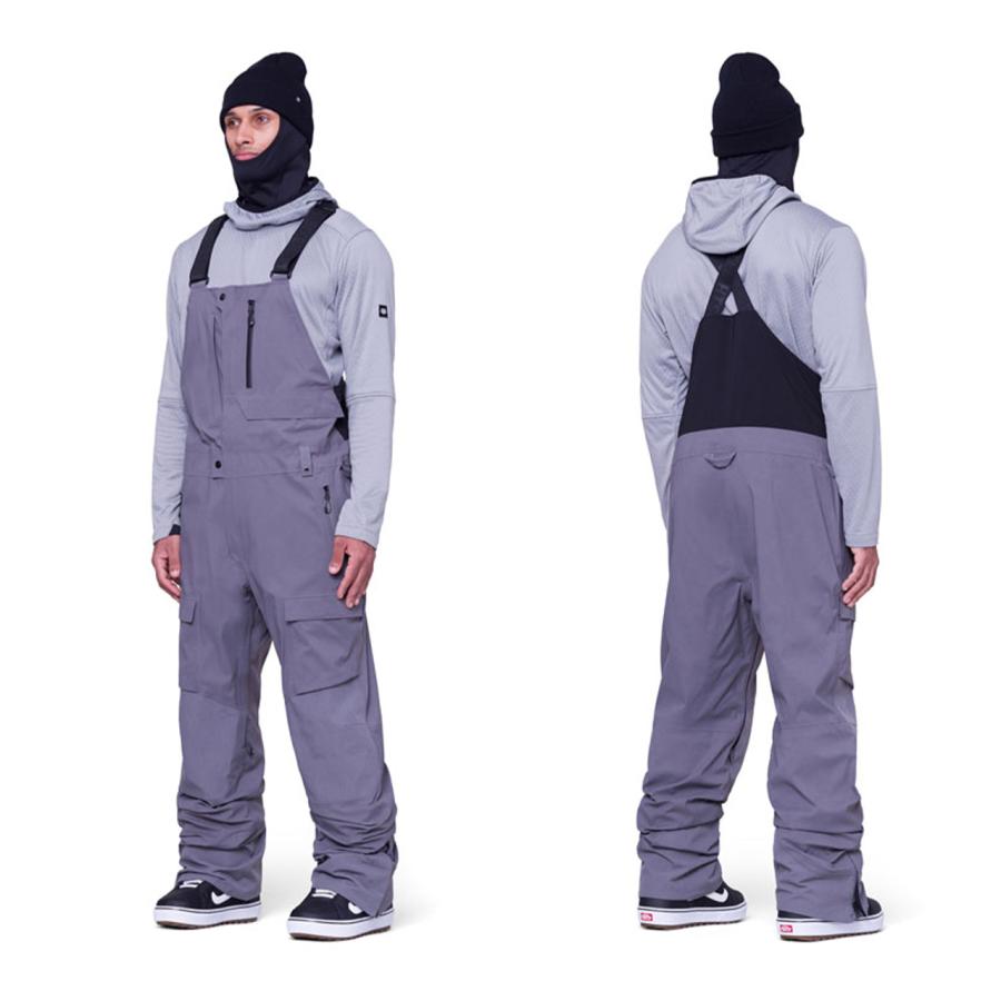 日本正規品 スノーボード ウェア シックスエイトシックス パンツ 23-24 686 MEN'S GORE-TEX STRETCH DISPATCH BIB Rhino Grey ゴアテックス ビブパンツ