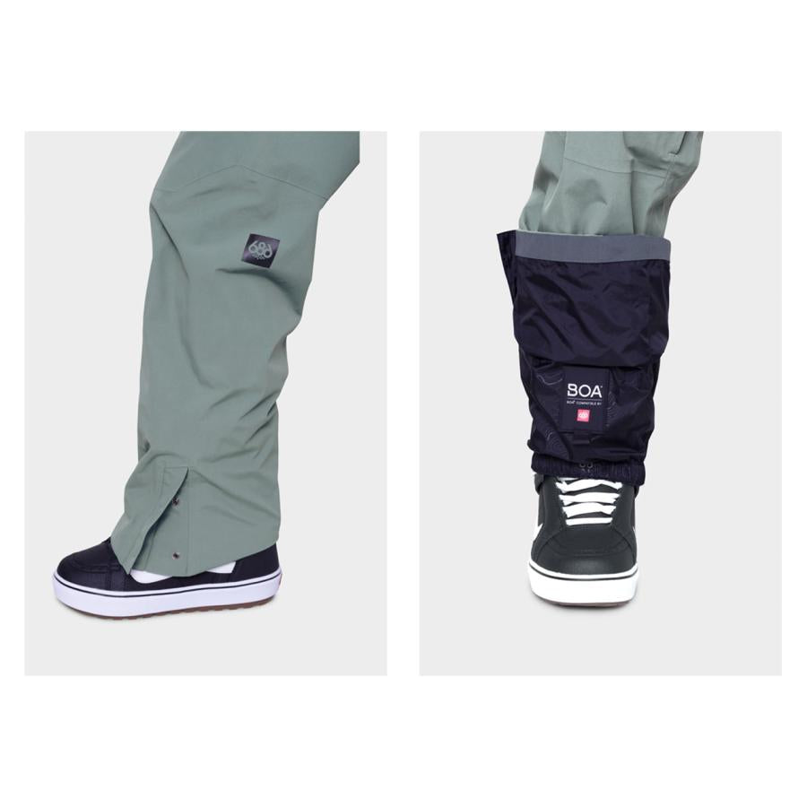 日本正規品 スノーボード ウェア シックスエイトシックス パンツ 23-24 686 MEN'S GORE-TEX GT PANT Cypress Green メンズ 男性 ゴアテックス