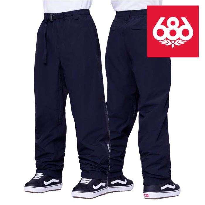 日本正規品 スノーボード ウェア シックスエイトシックス パンツ 23-24 686 MEN'S GORE-TEX DOJO PANT Black ドージョー パンツ メンズ 男性 ゴアテックス