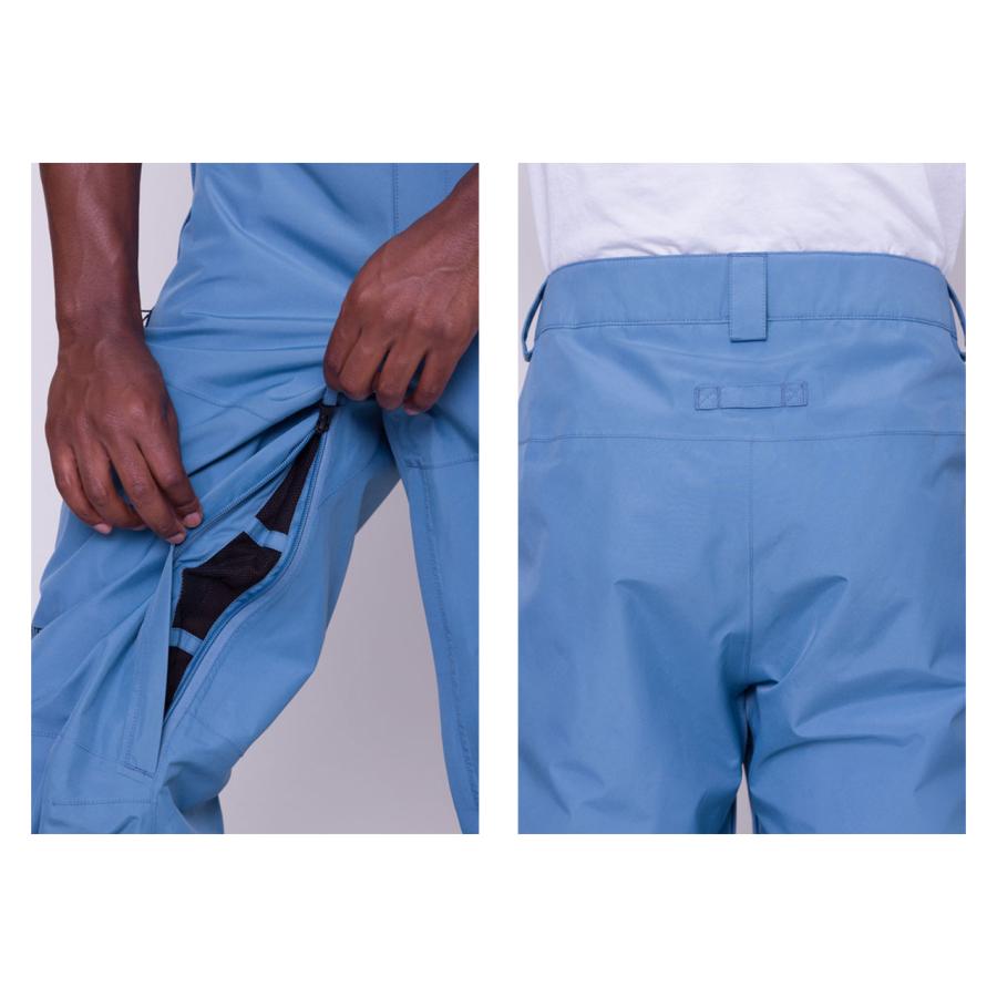 日本正規品 スノーボード ウェア シックスエイトシックス パンツ 23-24 686 MEN'S GORE-TEX CORE SHELL PANT Steel Blue メンズ 男性 ゴアテックス