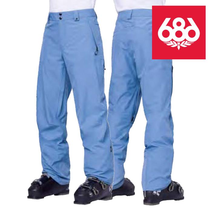 日本正規品 スノーボード ウェア シックスエイトシックス パンツ 23-24 686 MEN'S GORE-TEX CORE SHELL PANT Steel Blue メンズ 男性 ゴアテックス