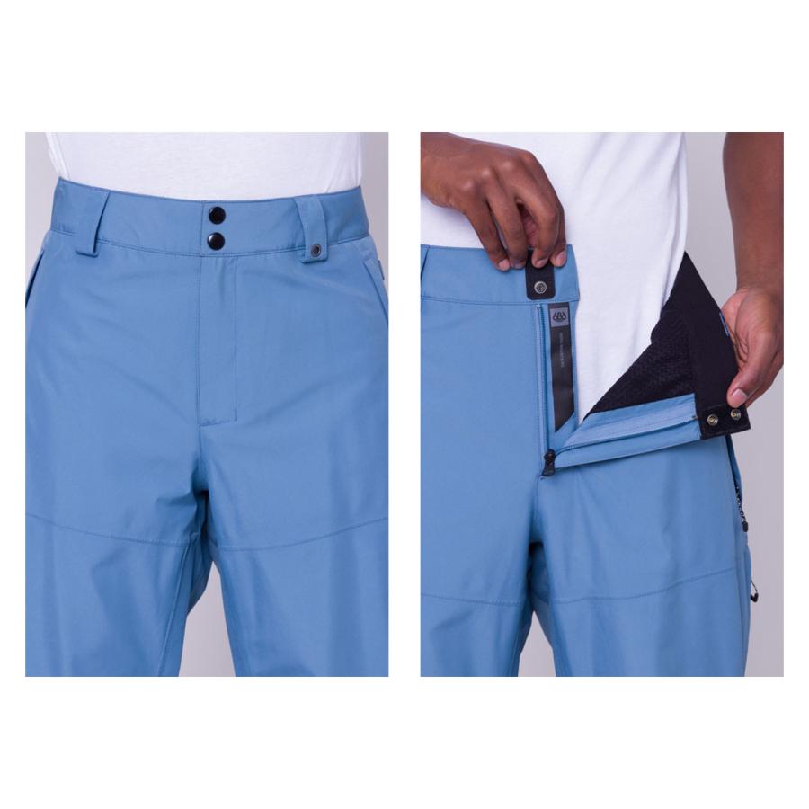 日本正規品 スノーボード ウェア シックスエイトシックス パンツ 23-24 686 MEN'S GORE-TEX CORE SHELL PANT Steel Blue メンズ 男性 ゴアテックス