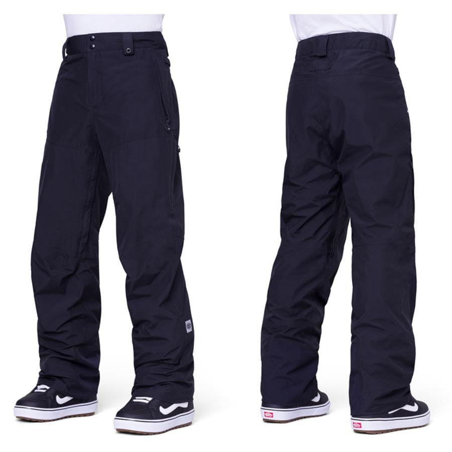 日本正規品 スノーボード ウェア シックスエイトシックス パンツ 23-24 686 MEN'S GORE-TEX CORE SHELL PANT Black メンズ 男性 ゴアテックス