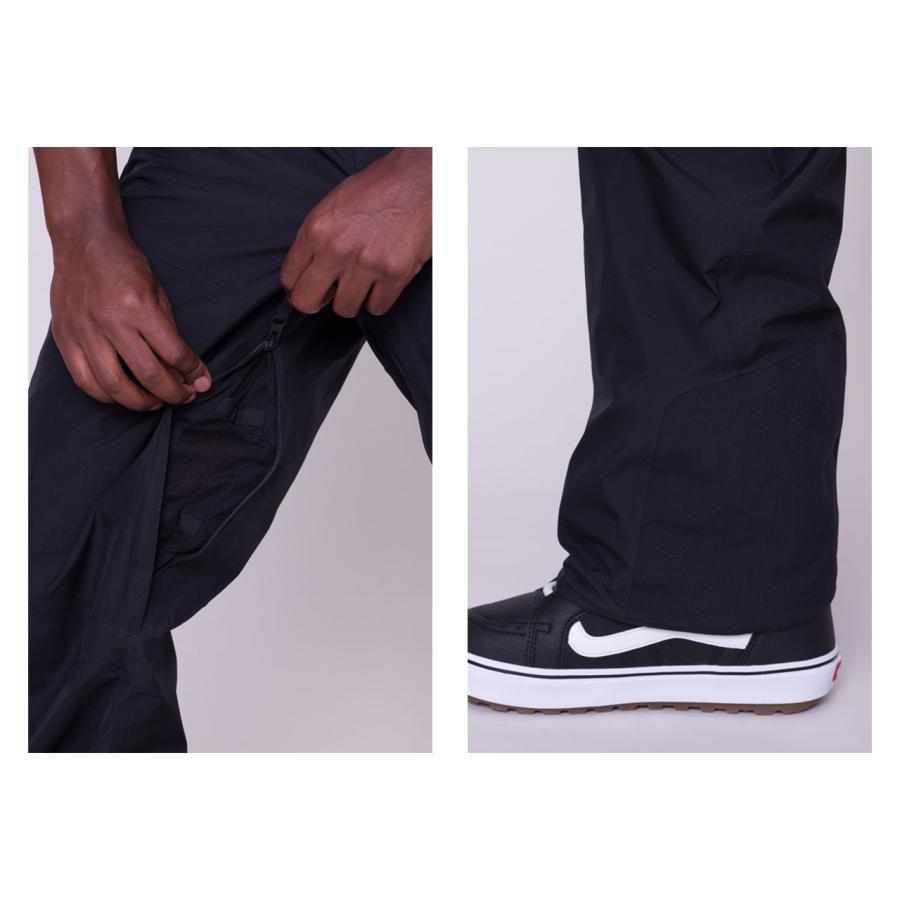 日本正規品 スノーボード ウェア シックスエイトシックス パンツ 23-24 686 MEN'S GORE-TEX CORE SHELL PANT Black メンズ 男性 ゴアテックス