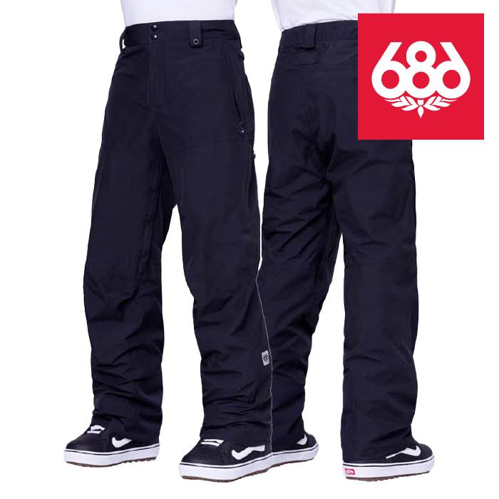 日本正規品 スノーボード ウェア シックスエイトシックス パンツ 23-24 686 MEN'S GORE-TEX CORE SHELL PANT Black メンズ 男性 ゴアテックス