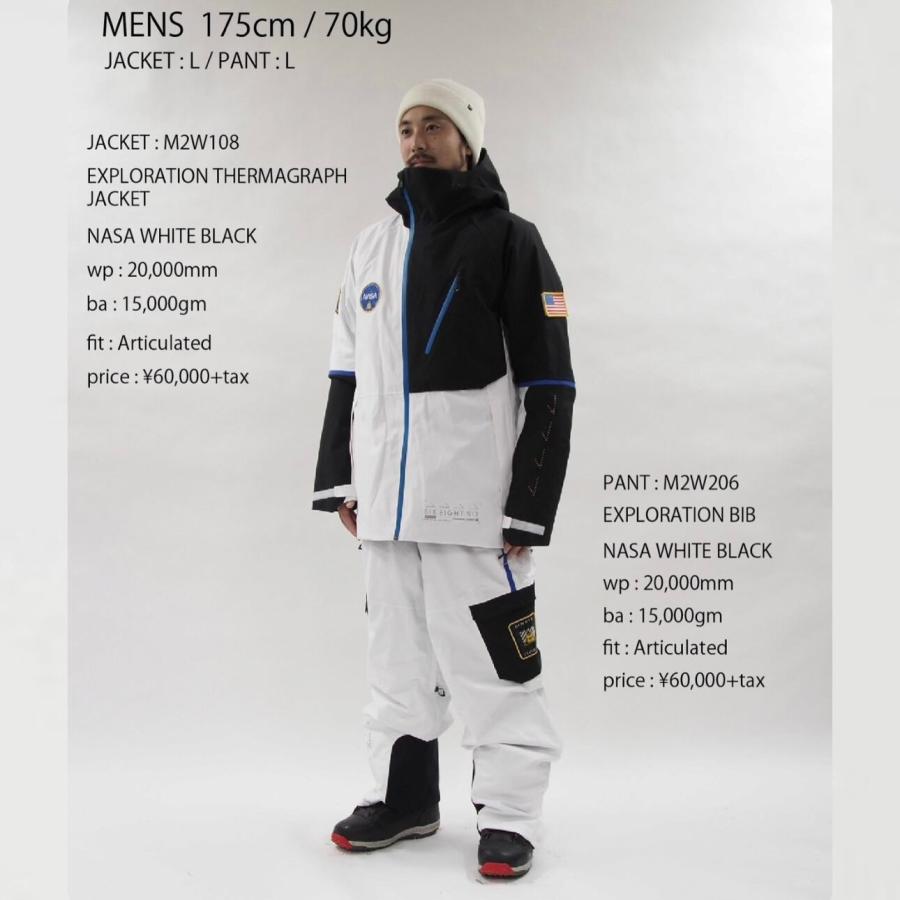 日本正規品 スノーボード ウェア シックスエイトシックス ジャケット 23-24 686 MEN'S EXPLORATION THERMAGRAPH JACKET Nasa White Black メンズ 男性