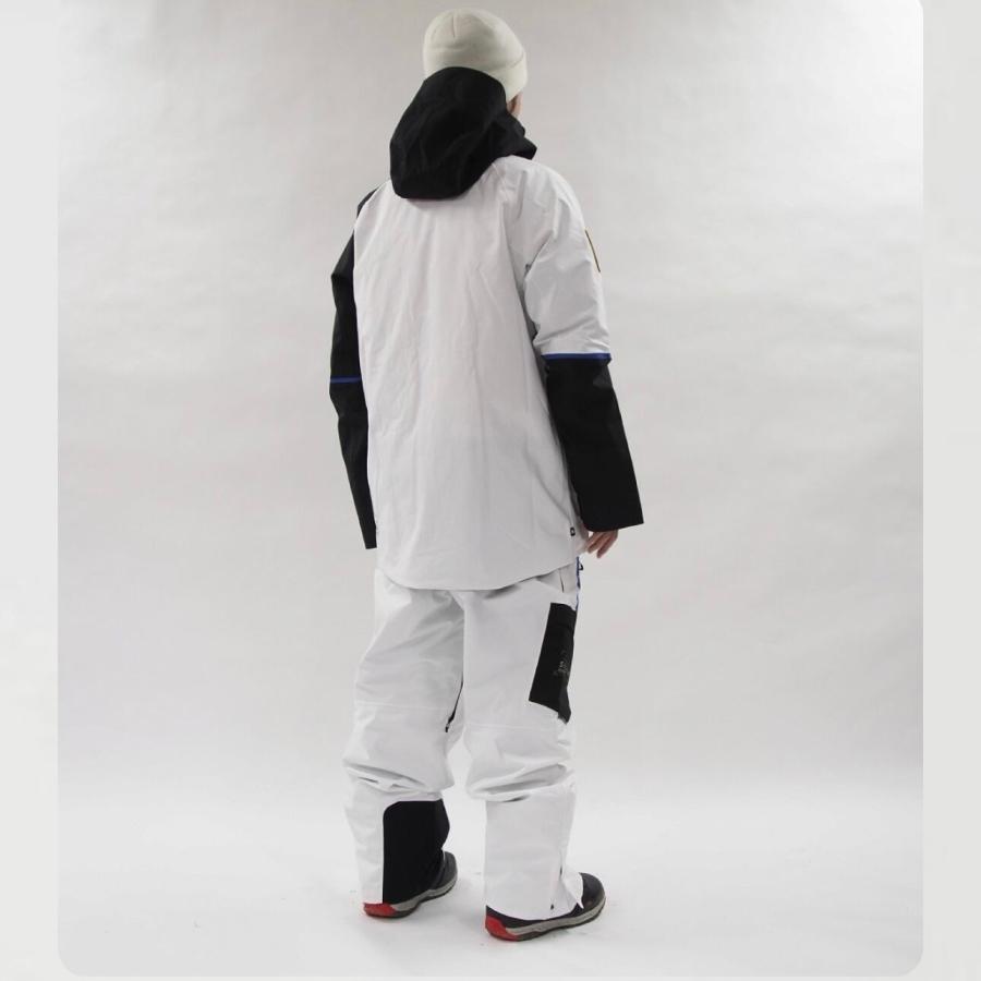 日本正規品 スノーボード ウェア シックスエイトシックス ジャケット 23-24 686 MEN'S EXPLORATION THERMAGRAPH JACKET Nasa White Black メンズ 男性