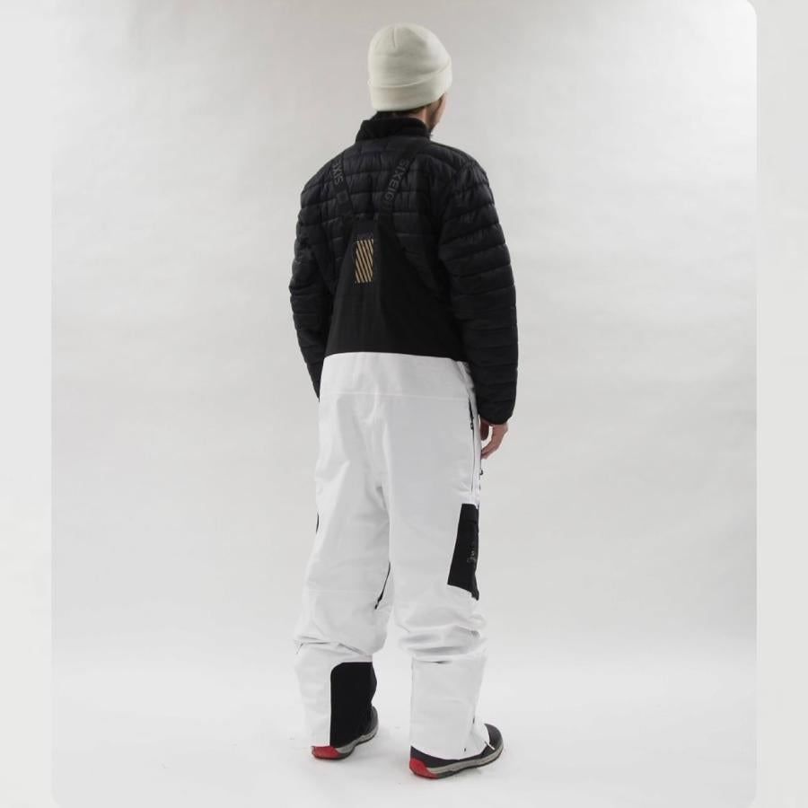 日本正規品 スノーボード ウェア シックスエイトシックス パンツ 23-24 686 MEN'S EXPLORATION BIB Nasa White Black メンズ 男性 ビブパンツ