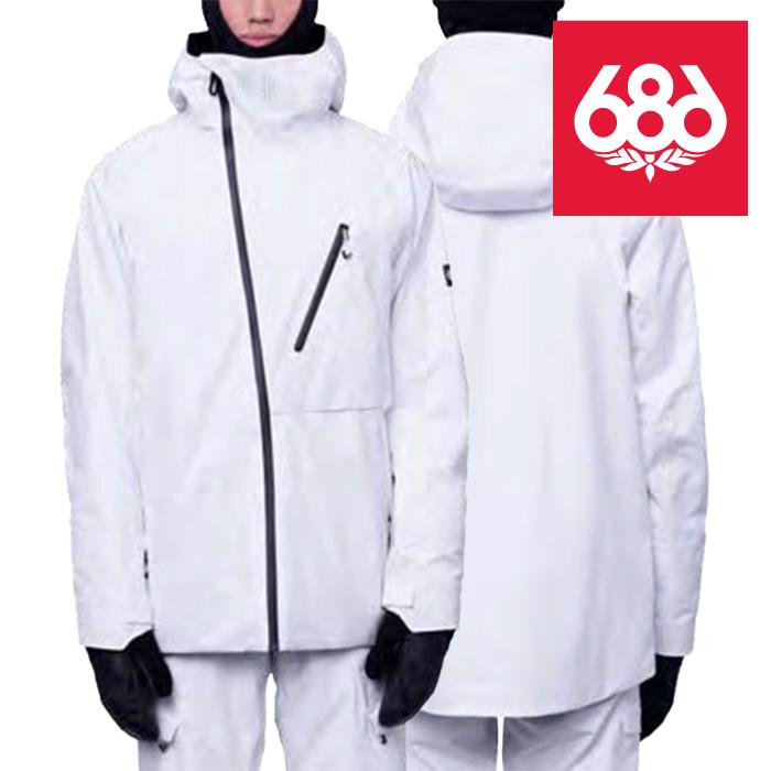 日本正規品 スノーボード ウェア シックスエイトシックス ジャケット 23-24 686 MEN'S HYDRA THERMAGRAPH JACKET White メンズ 男性