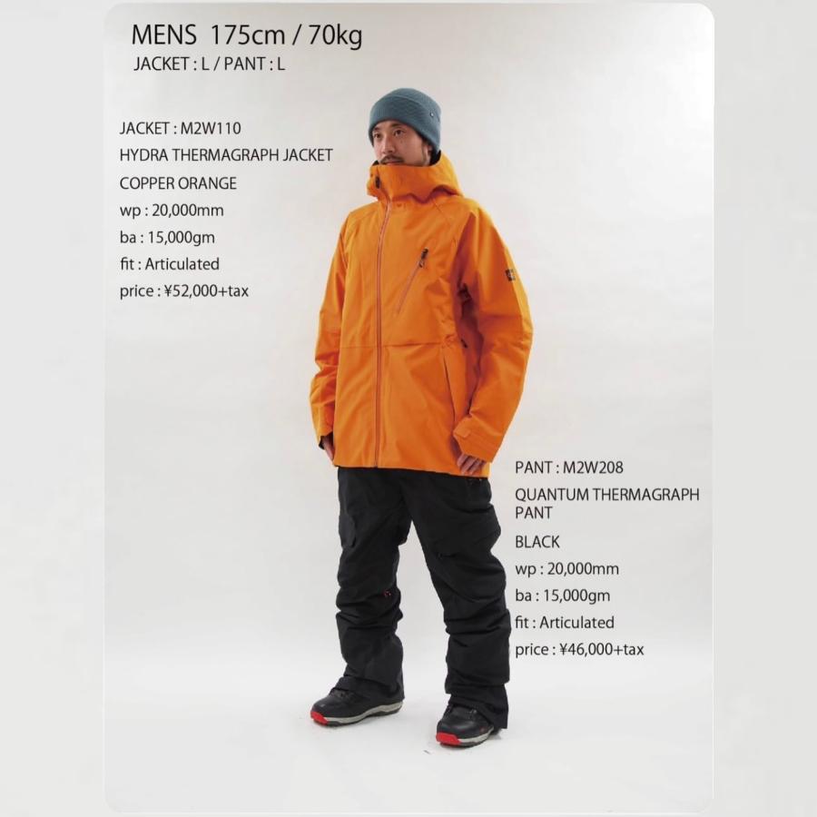 日本正規品 スノーボード ウェア シックスエイトシックス ジャケット 23-24 686 MEN'S HYDRA THERMAGRAPH JACKET Copper Orange メンズ 男性