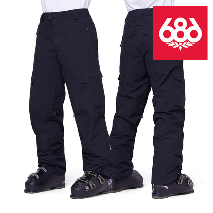 日本正規品 スノーボード ウェア  シックスエイトシックス パンツ  23-24 686 QUANTUM THERMAGRAPH PANT Black メンズ 男性