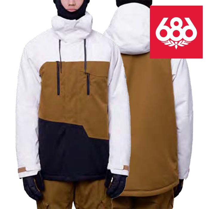 686 MEN'S シックスエイトシックス ウェア ジャケット 23-24 GEO INSULATED JACKET Birch Wash Colorblock メンズ 男性 スノーボード 日本正規品 予約