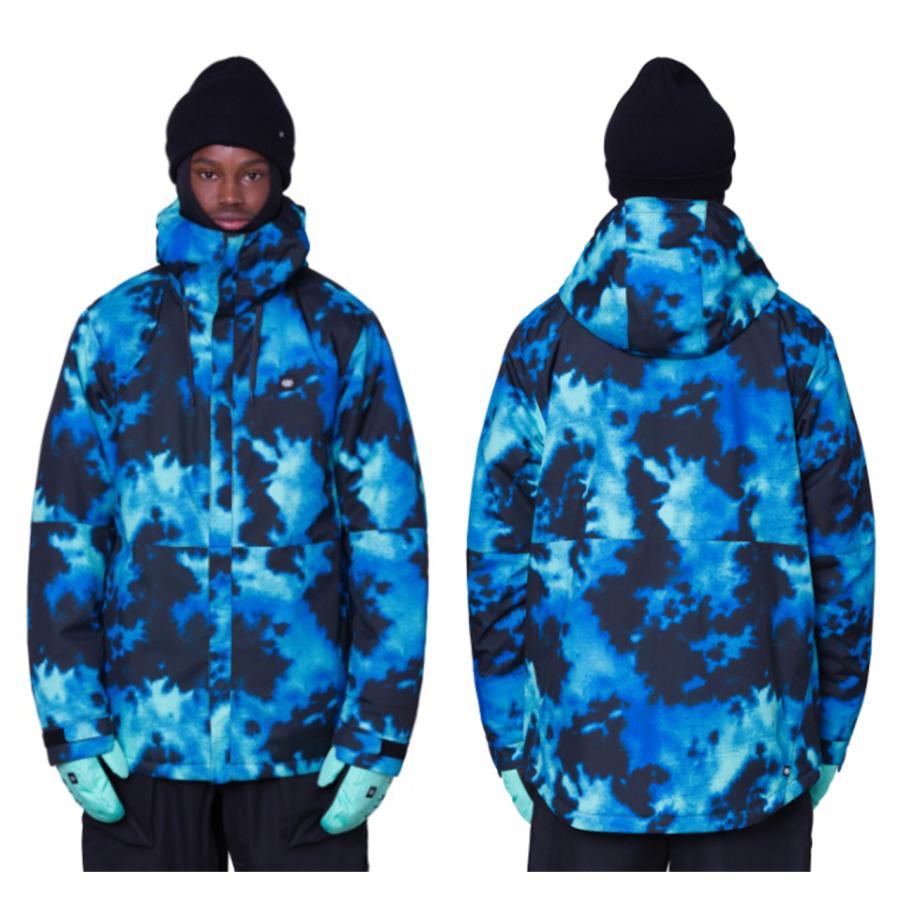 日本正規品 スノーボード ウェア シックスエイトシックス ジャケット 23-24 686 MEN'S FOUNDATION INSULATED JACKET Blue Slush Nebula メンズ 男性